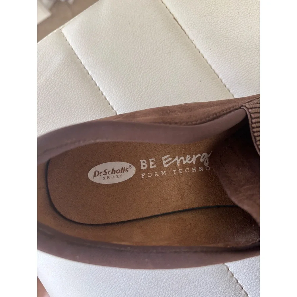 Dr.‎ Scholls Joanna Brown Slip On Loafers Be Energized Foam Shoes Womens 9M